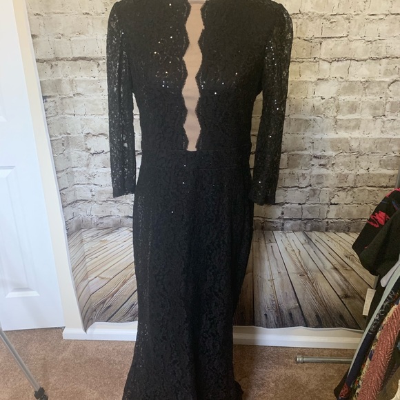 Marina size 14 floor length sparkling dress - Picture 1 of 5